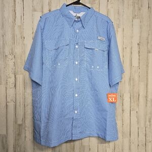 HABIT Crayfish Creek Fishing Shirt XL NWT UPF 40+ Moisture Wicking Blue …